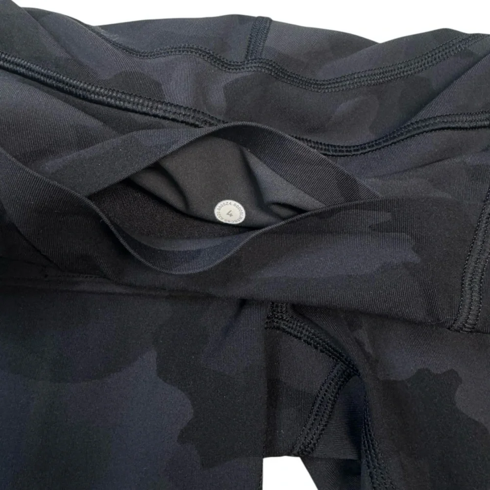 Lululemon Align High Rise Black Dark Camouflage Women's Leggings Size 4